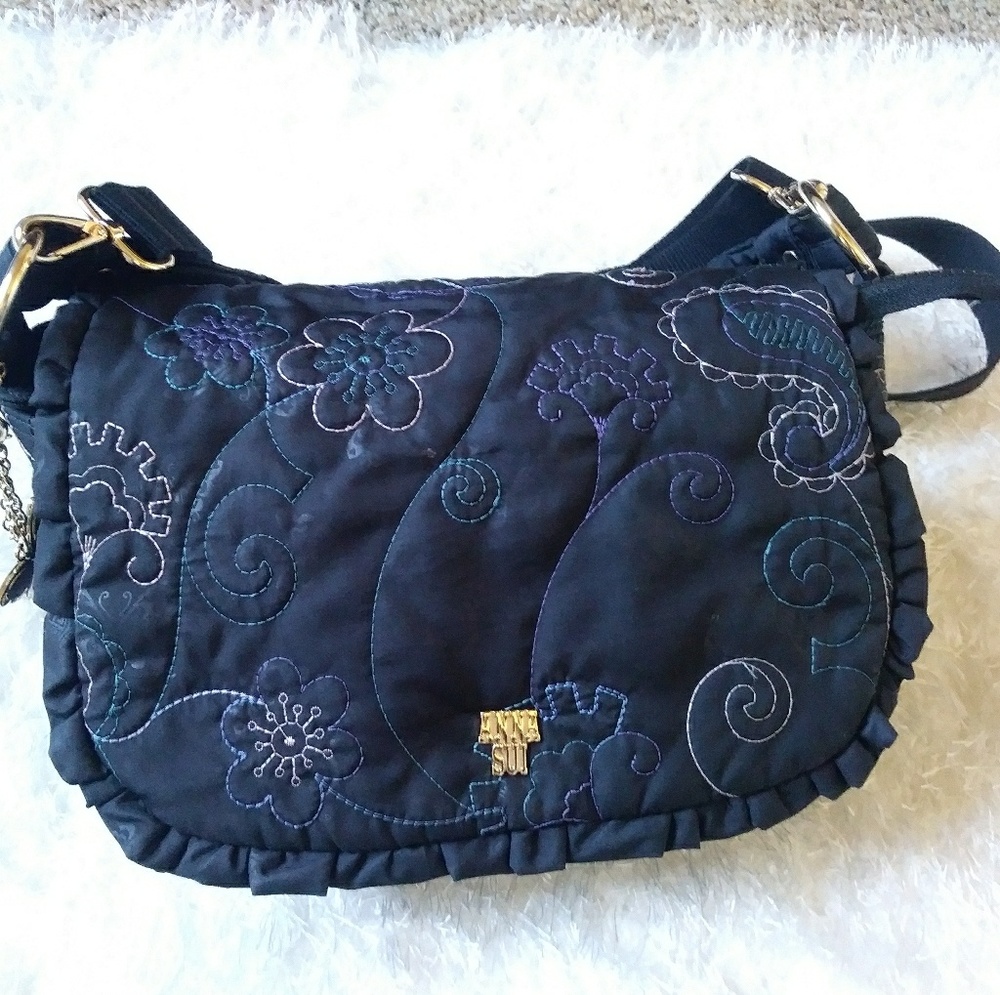 Anna Sui crossbody nylon bag